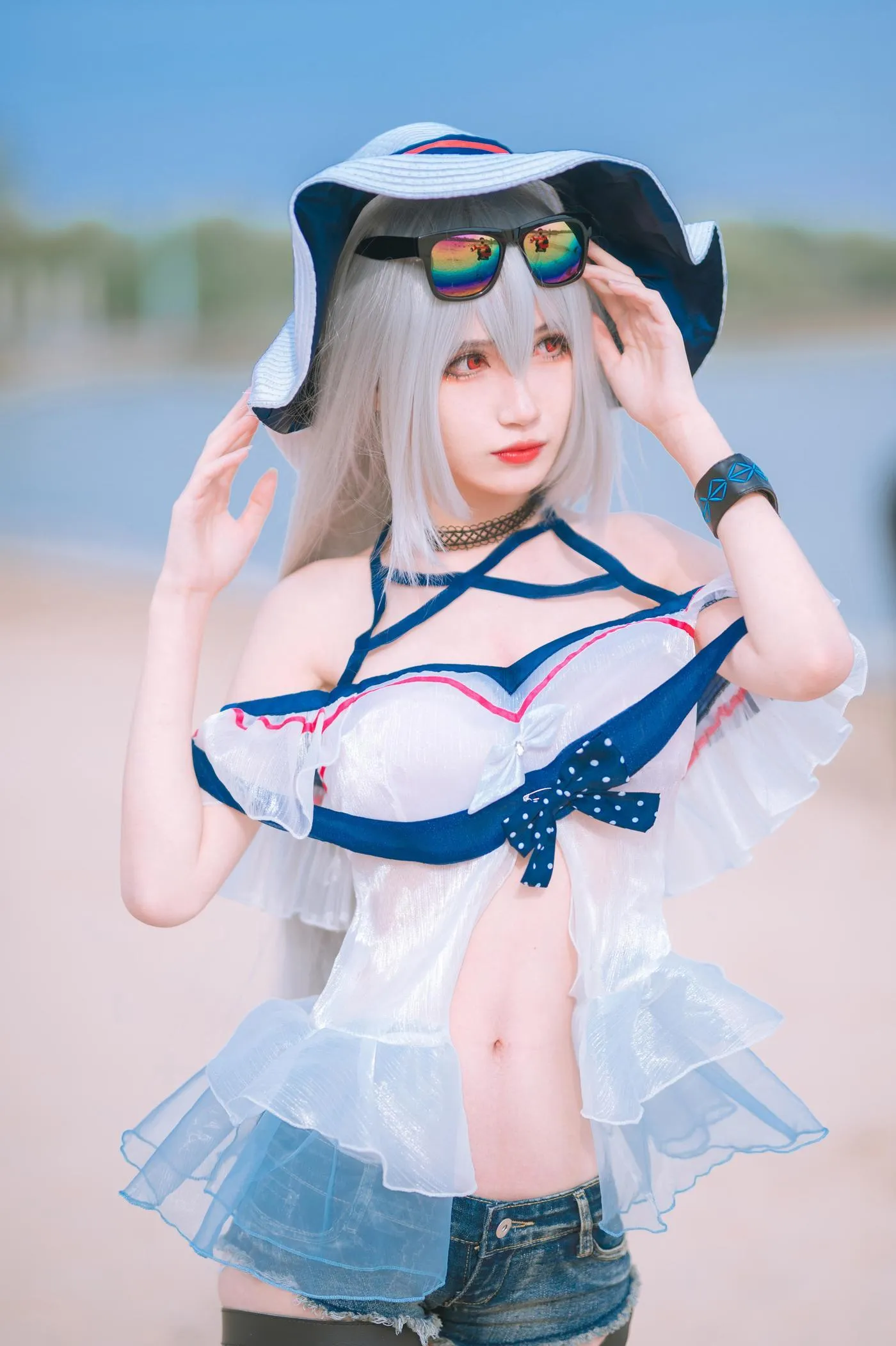 妖君白研 – NO.07 明日方舟斯卡蒂  COS正片 [13P]插图2